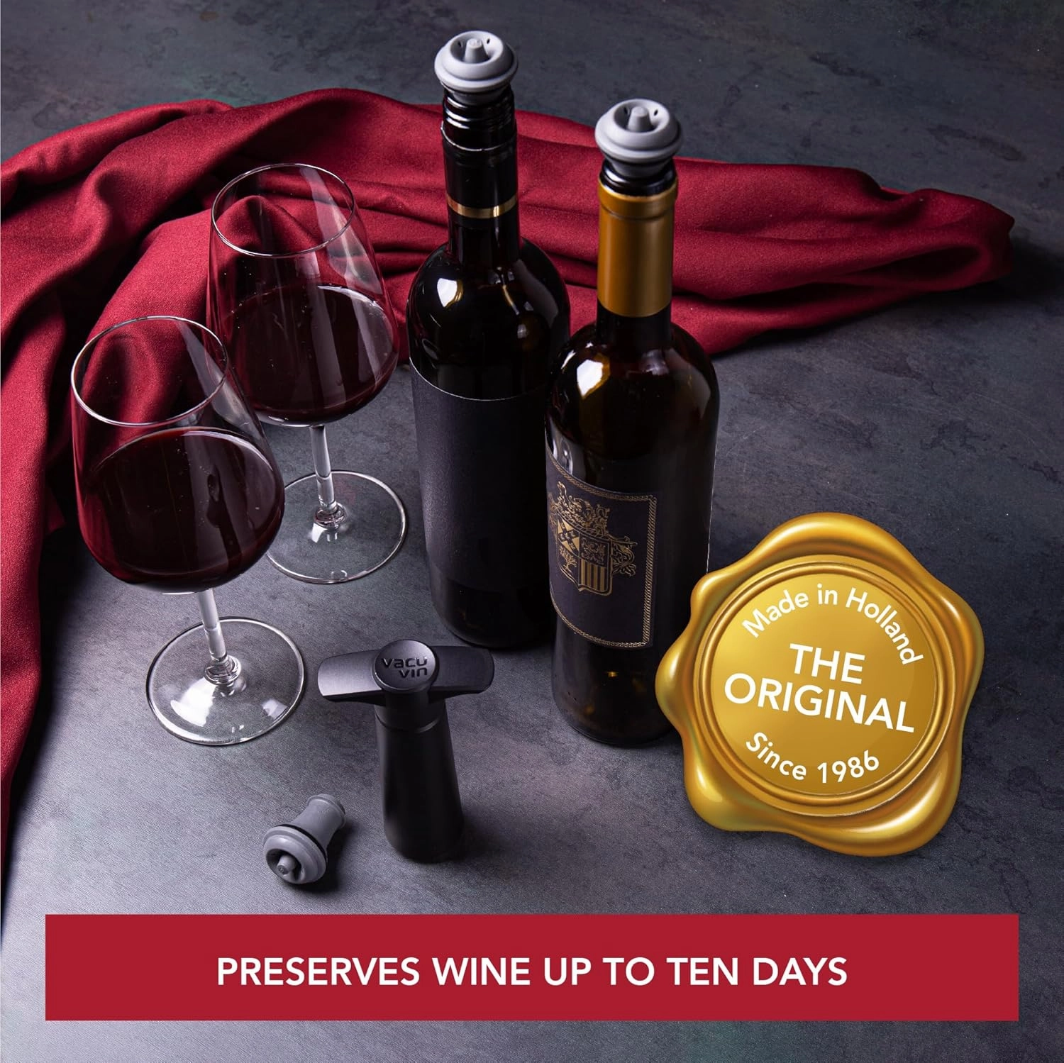 Vacu Vin Wine Saver Extra Stoppers, Set of 12 by Vacu Vin
