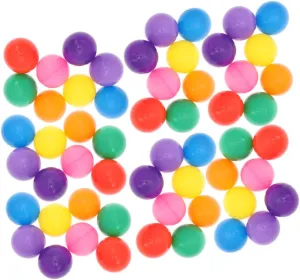 Vaguelly 200PCS Crush Ocean Balls Colorful Pit Balls for Playtime Bath Fun Safe Pe Material in Macaron Mixed Color Mesh Bag