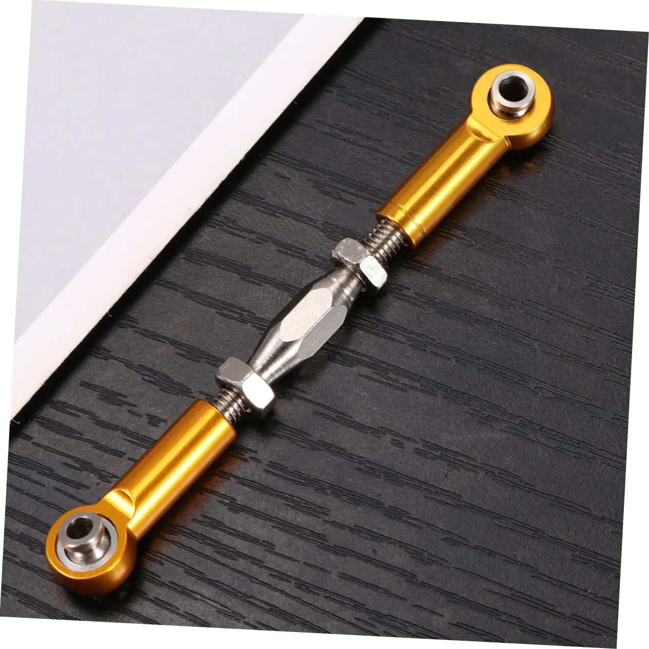 Vaguelly 6Pcs Turnbuckle Rod Linkage for Cars Compatible with Epxhsp Racing Hpi Trucks Buggies Upgrade Parts Yellow