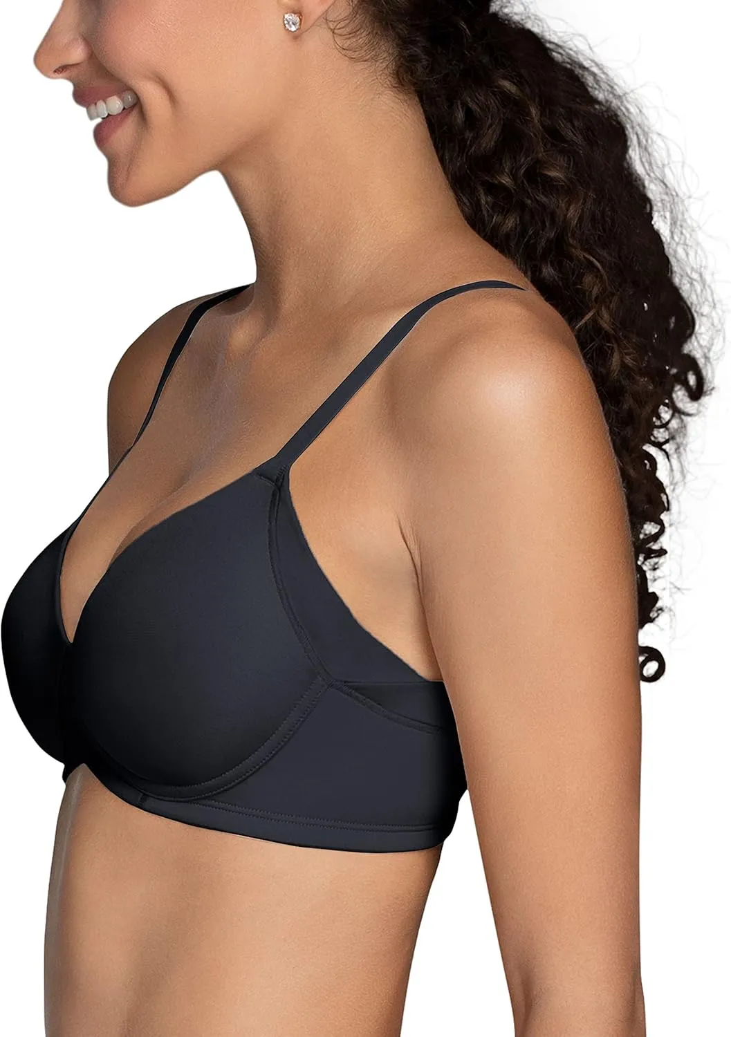 Vanity Fair Women's Beauty Bra with Extended Side & Back Smoothing