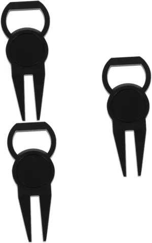 VANZACK 3pcs Folding Golf Divot Tool Portable Marker Accessory for Lawn Repair for Golfers Lightweight Easy to Carry for Father Day Birthdays