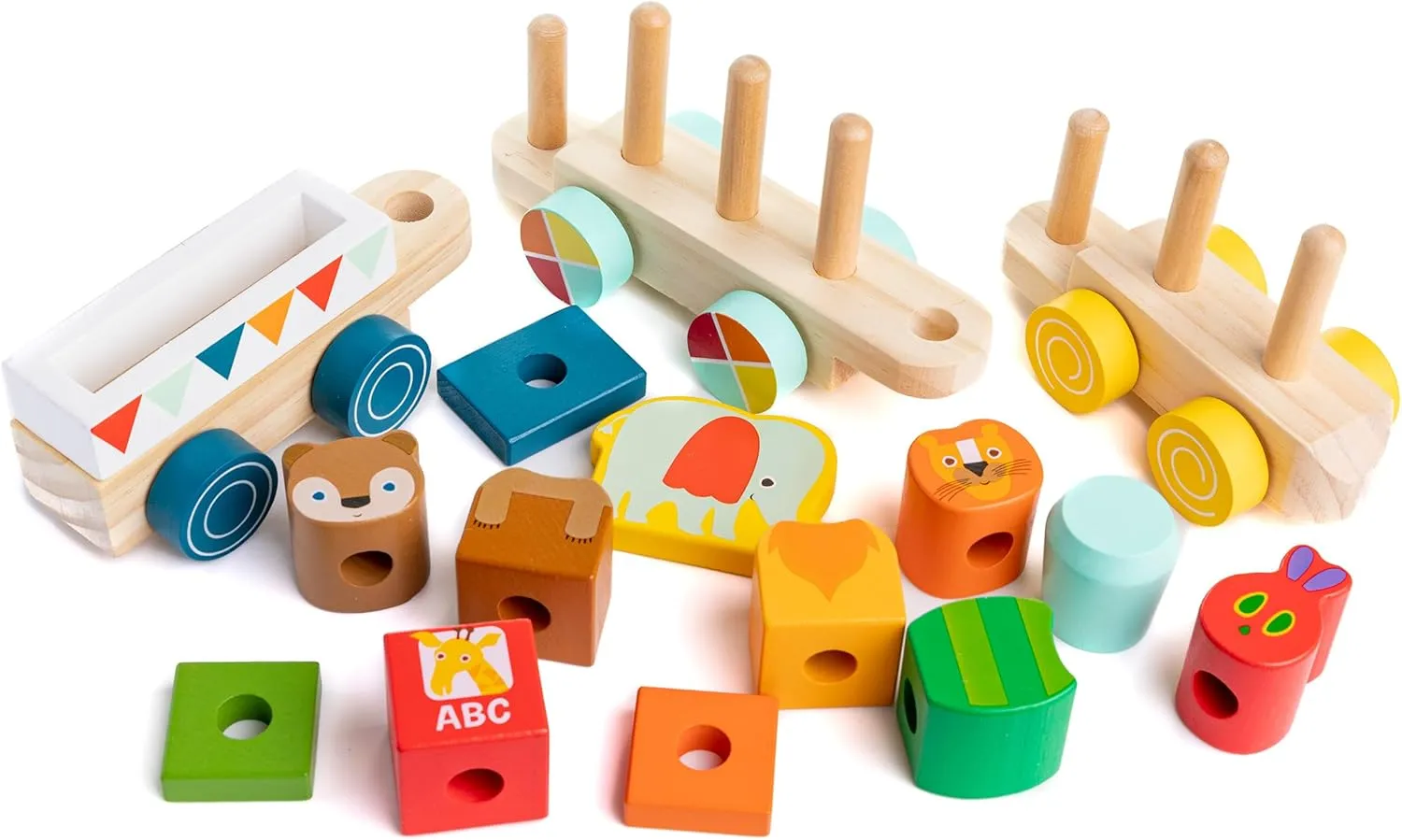Very Hungry Caterpillar Wooden Train Set