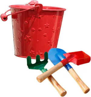 VICASKY 1set 3pcs Garden Tool Mini Miniature Garden Tools Out Door Mini Garden Tool Outdoor Play for Mini Garden Rake for Mini Kit Mini Rake