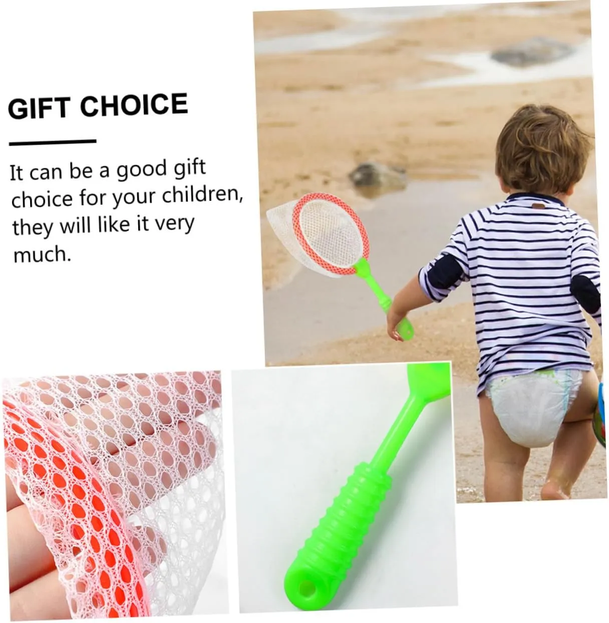 VICASKY 3sets Butterflies Catching Net Boys and Girls Fishing Nets Small Fish Toy Beach for Boys and Girls Catcher 10pcs*3 Random Color