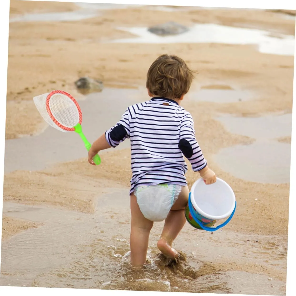 VICASKY 3sets Butterflies Catching Net Boys and Girls Fishing Nets Small Fish Toy Beach for Boys and Girls Catcher 10pcs*3 Random Color
