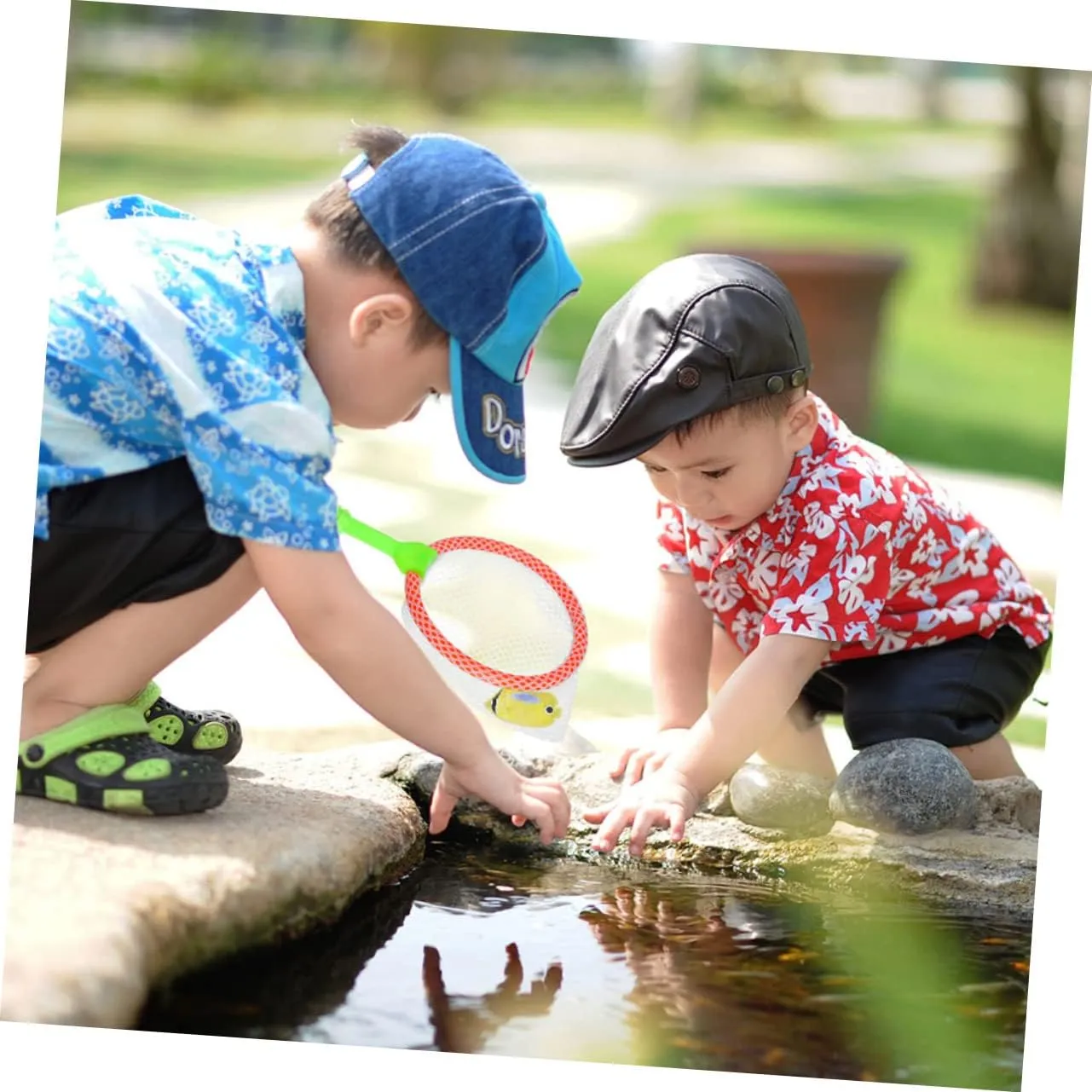 VICASKY 3sets Butterflies Catching Net Boys and Girls Fishing Nets Small Fish Toy Beach for Boys and Girls Catcher 10pcs*3 Random Color