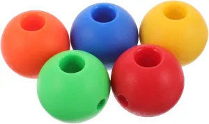 VICASKY 5pcs Boys and Girls Rope Swing Climbing Ropes with Large Hole Beads Outdoor Swing Accessories