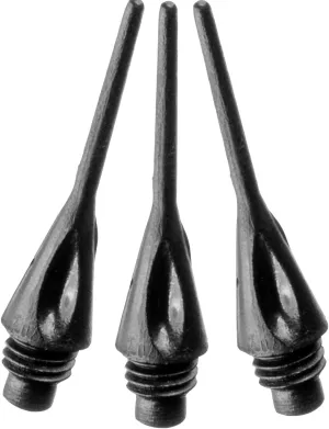 Viper Dart Accessory: Diamond 1/4" Thread Soft Tip Dart Points, Black (500 and 1000 Packs)