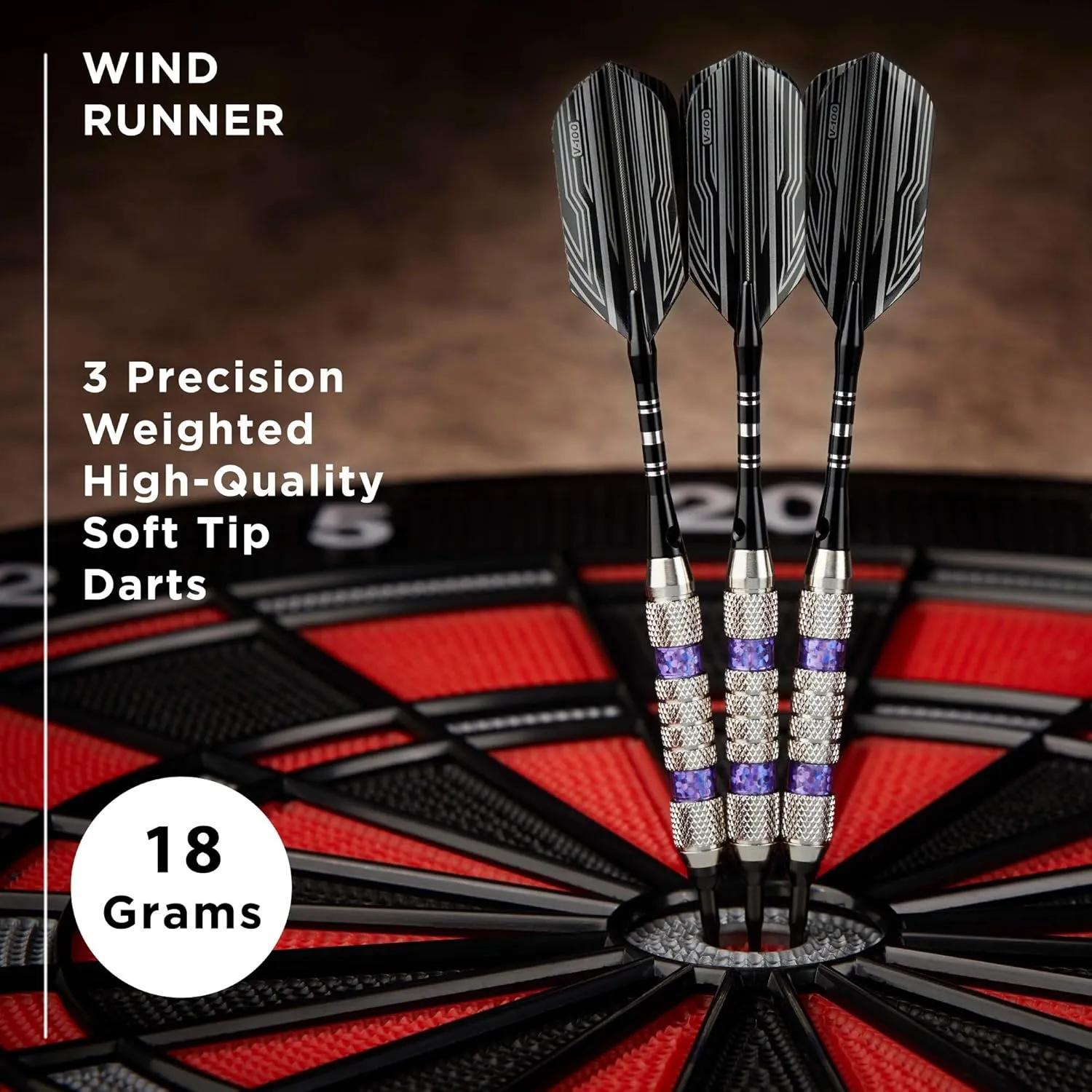 Viper Wind Runner Soft Tip Darts, 18 Grams