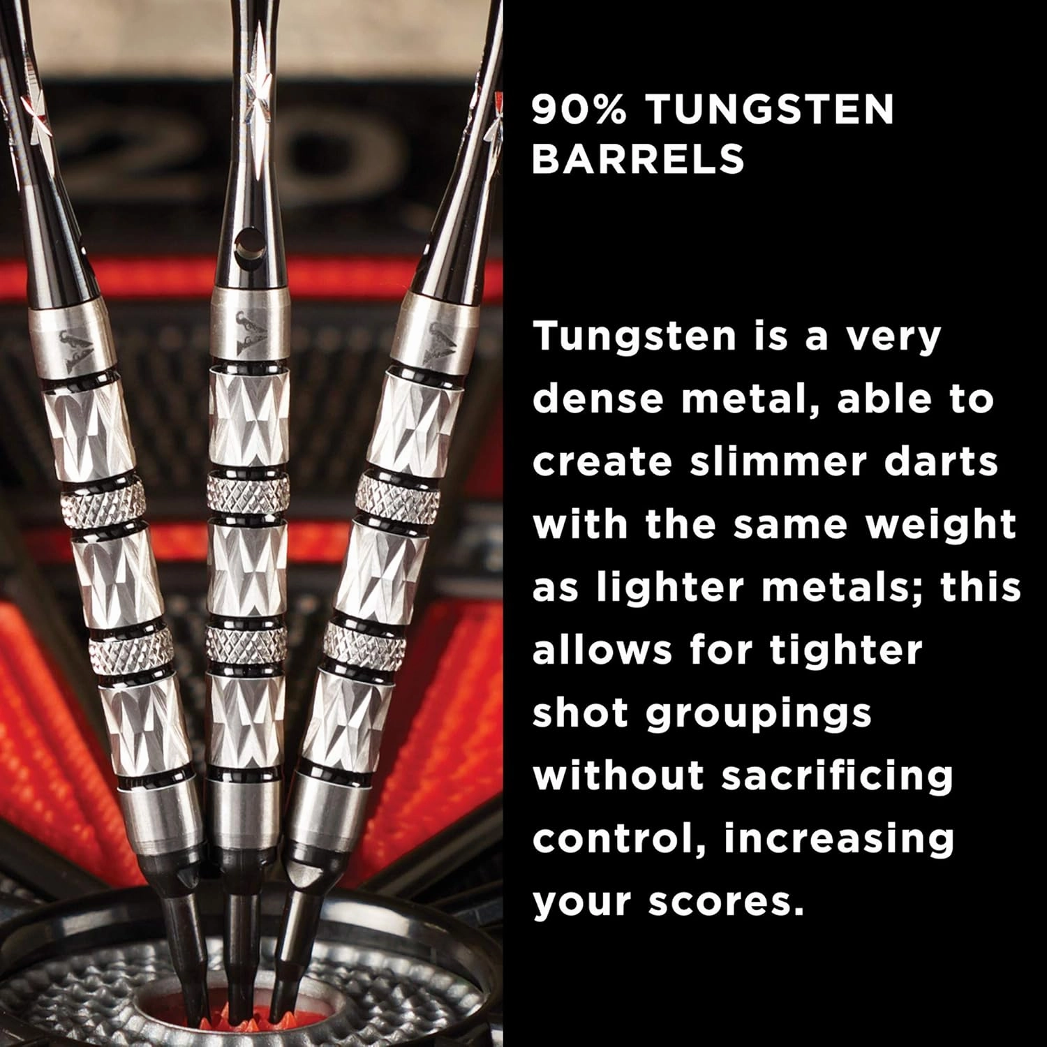 Viper Diamond 90% Tungsten Soft Tip Darts with Storage/Travel Case