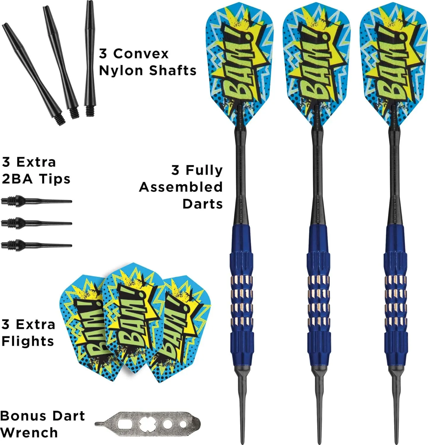 ViperViper Wind Runner Soft Tip Darts, 16 Grams