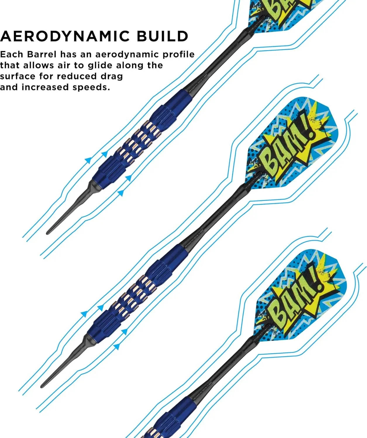 ViperViper Wind Runner Soft Tip Darts, 16 Grams