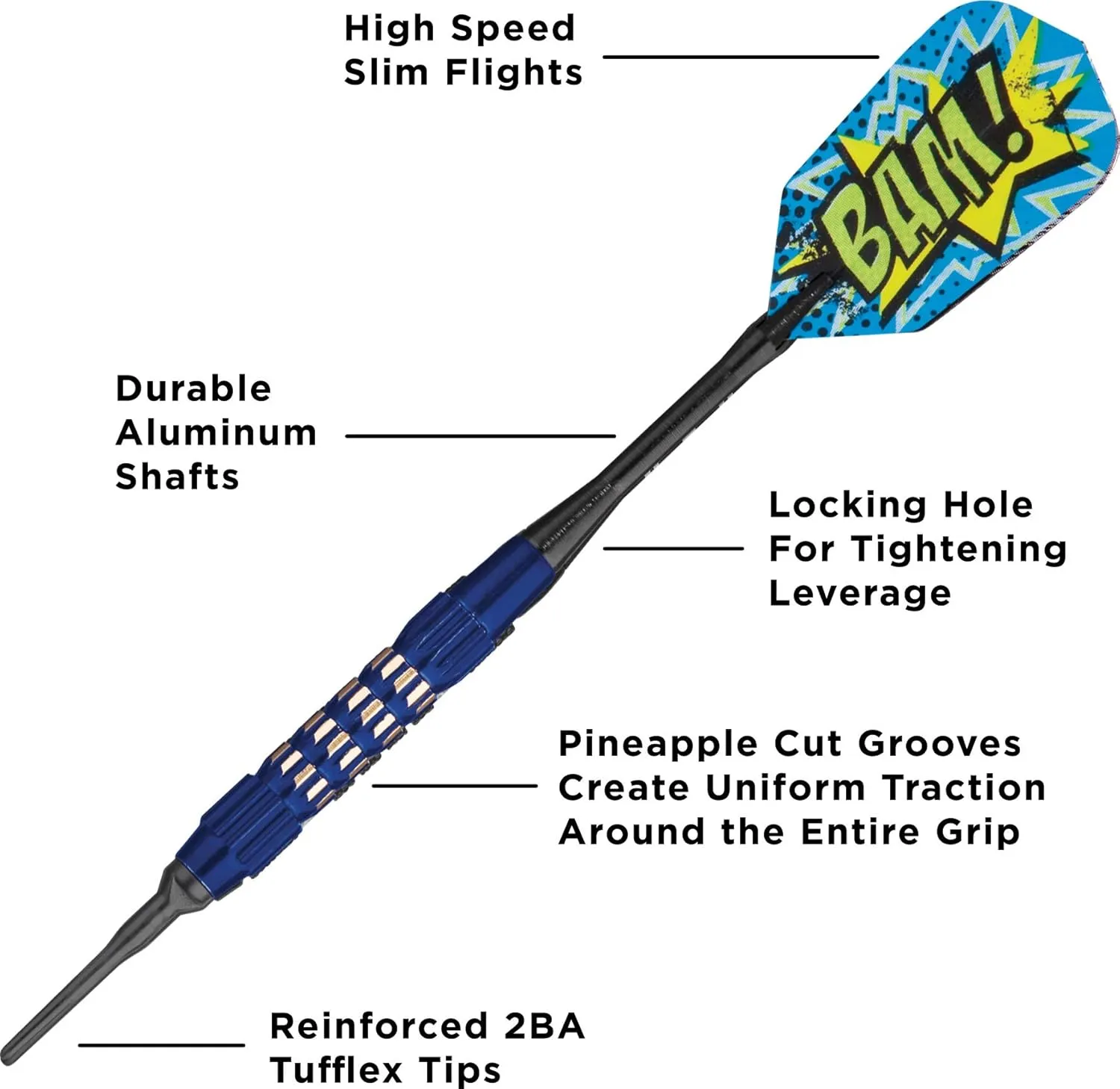 ViperViper Wind Runner Soft Tip Darts, 16 Grams