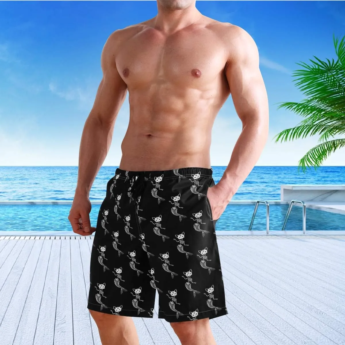 visesunny Men's Colorful Flower Print Beach Shorts Hot Summer Swim Trunks Sports Running Bathing Suits with Mesh Lining