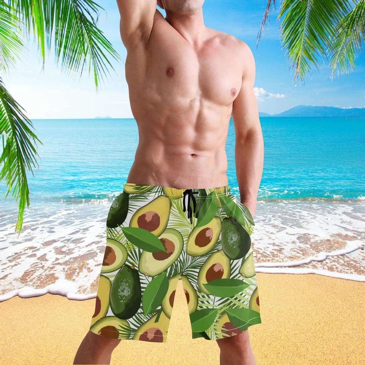 visesunny Men's Colorful Flower Print Beach Shorts Hot Summer Swim Trunks Sports Running Bathing Suits with Mesh Lining