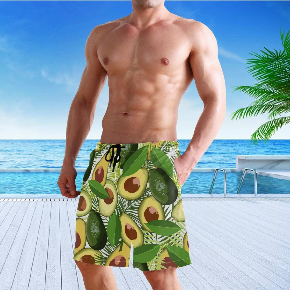 visesunny Men's Colorful Flower Print Beach Shorts Hot Summer Swim Trunks Sports Running Bathing Suits with Mesh Lining