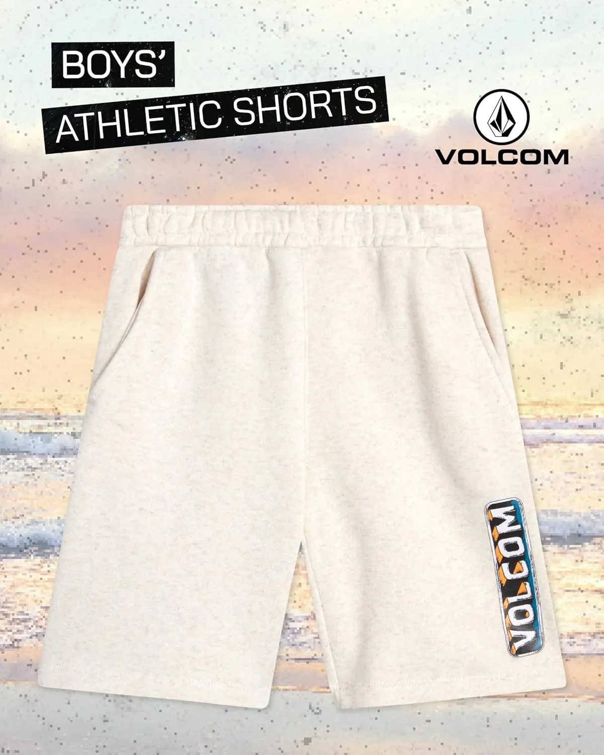 Volcom Boys Athletic Shorts - Soft Fleece Sweat Shorts for Boys - Gym Shorts for Basketball Running & Daily Play (Size: 8-16)