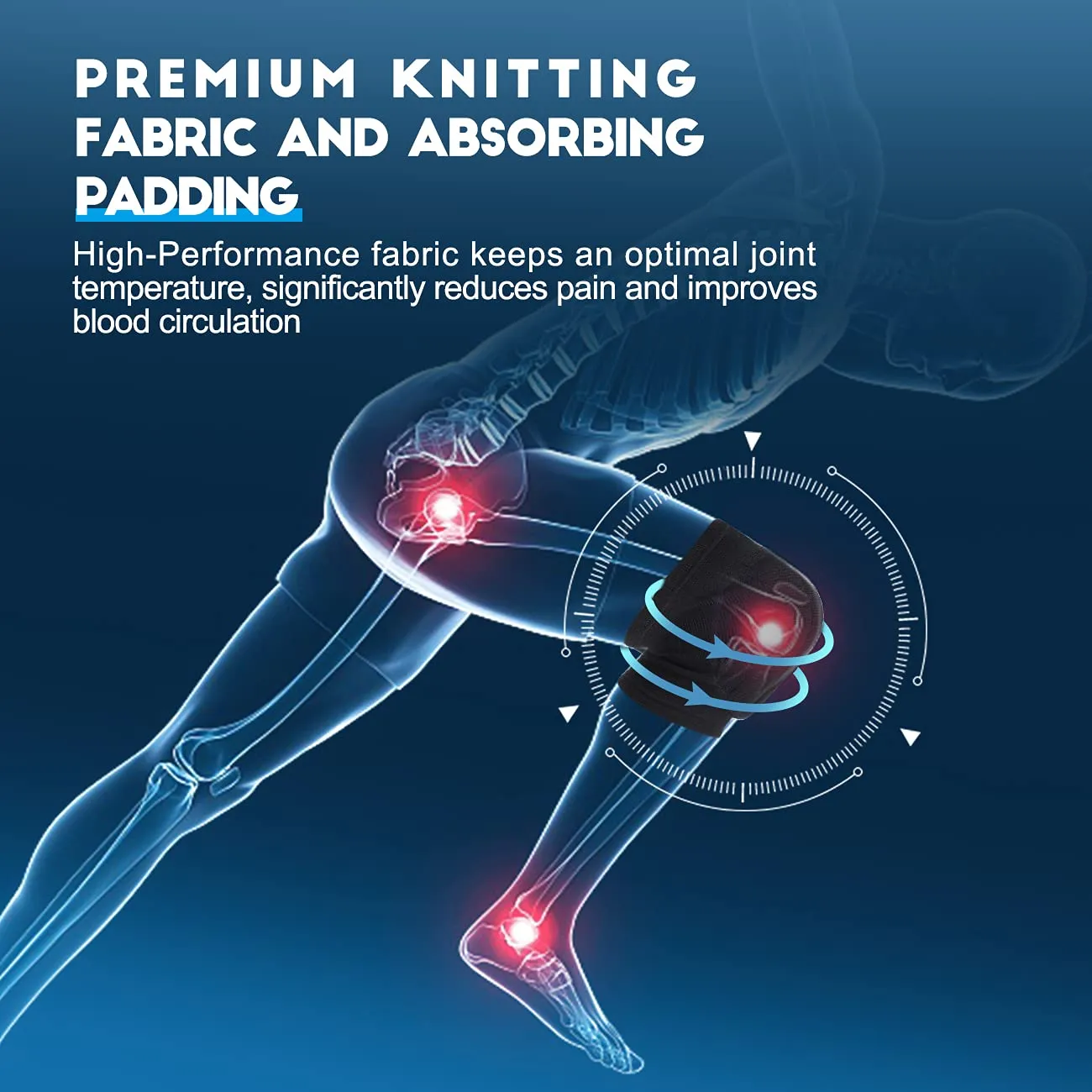 Volleyball Knee Pads with High Protective Low-Profile Soft Padding, Dance Riding Protection for Junior Youth Adult (M/L)