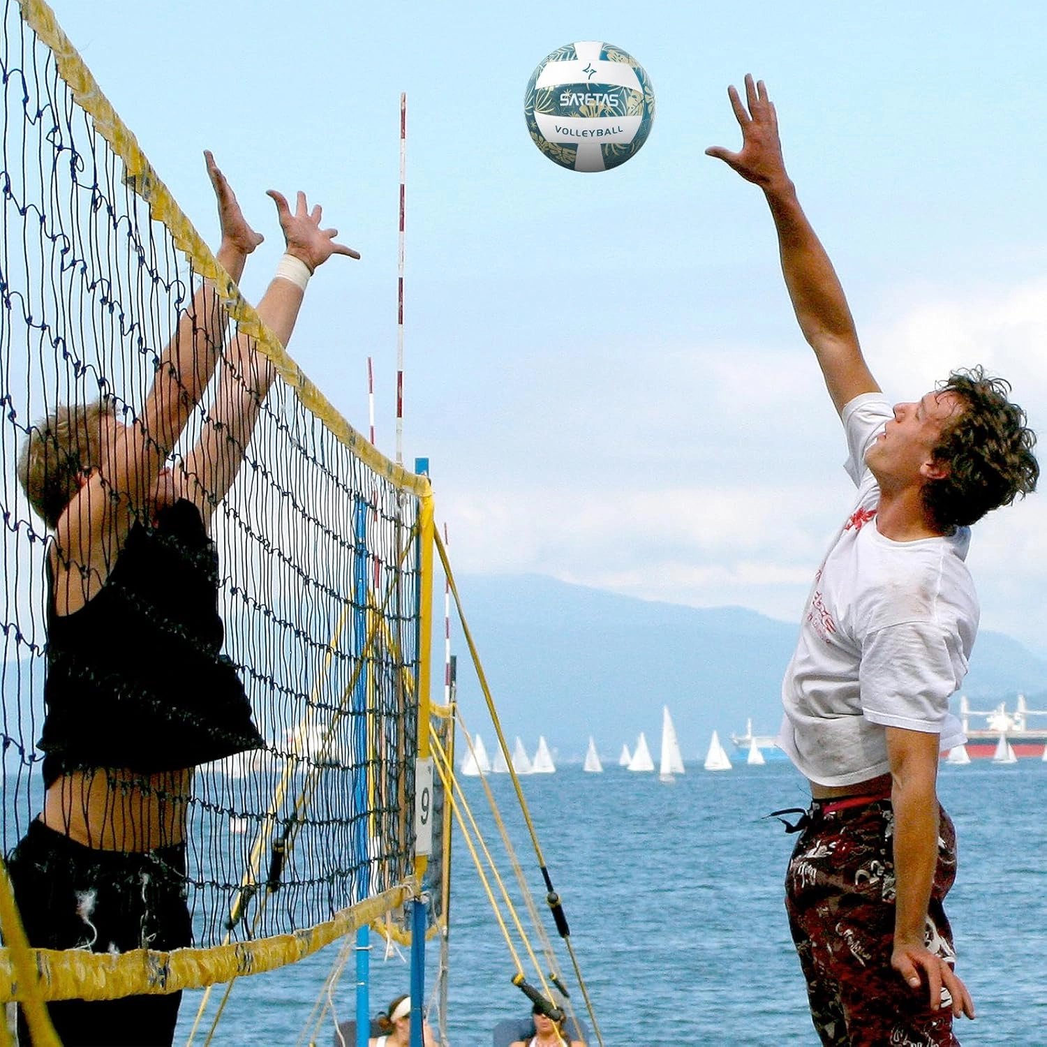 Volleyball Soft Beach Volleyball - Official Size for School, Indoor, Outdoor and Play Game Gym Workout - Play for Girls, Adults and Family.
