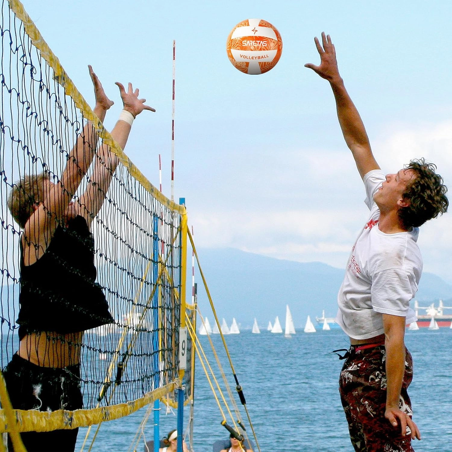 Volleyball Soft Beach Volleyball - Official Size for School, Indoor, Outdoor and Play Game Gym Workout - Play for Girls, Adults and Family.