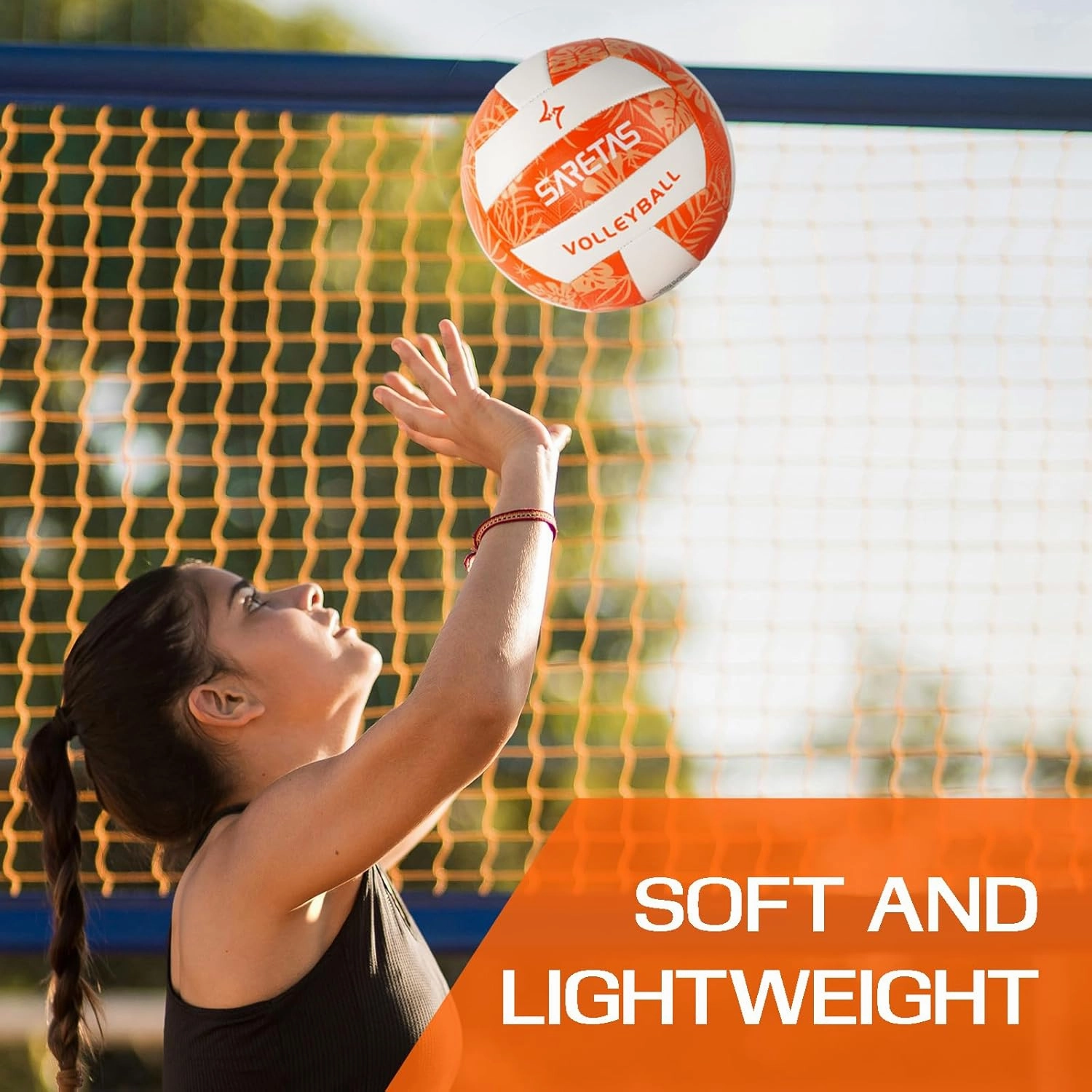 Volleyball Soft Beach Volleyball - Official Size for School, Indoor, Outdoor and Play Game Gym Workout - Play for Girls, Adults and Family.