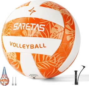 Volleyball Soft Beach Volleyball - Official Size for School, Indoor, Outdoor and Play Game Gym Workout - Play for Girls, Adults and Family.