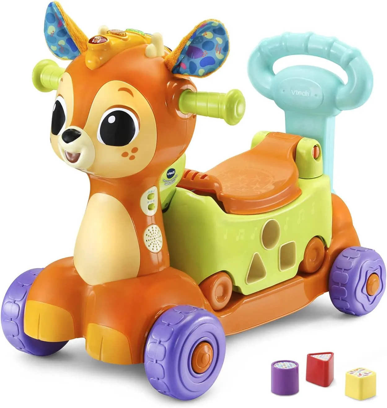 VTech 4-in-1 Grow-with-Me Fawn Scooter (Frustration Free Packaging)