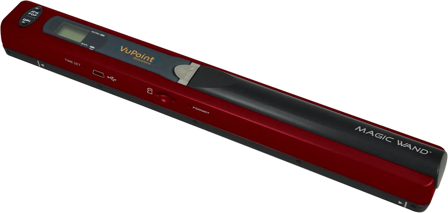 VuPoint PDS-ST415R-VP Magic Wand Hand Scanner - Red