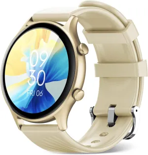 WalkerFit Smart Watches for Women with Bluetooth Calling, Smart Watch Compatible with Android iOS iPhone, Fitness Tracker with Heart Rate/SpO2/Sleep Monitor, 120  Sport Models, IP67 Waterproof, Gold