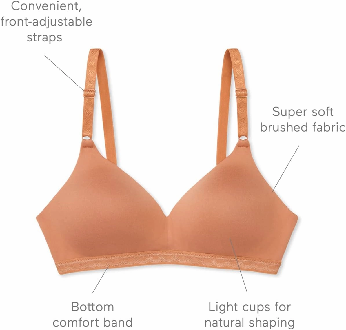 Warner's Women's Cloud 9 Super Soft Wireless Lightly Lined Comfort Bra 1269
