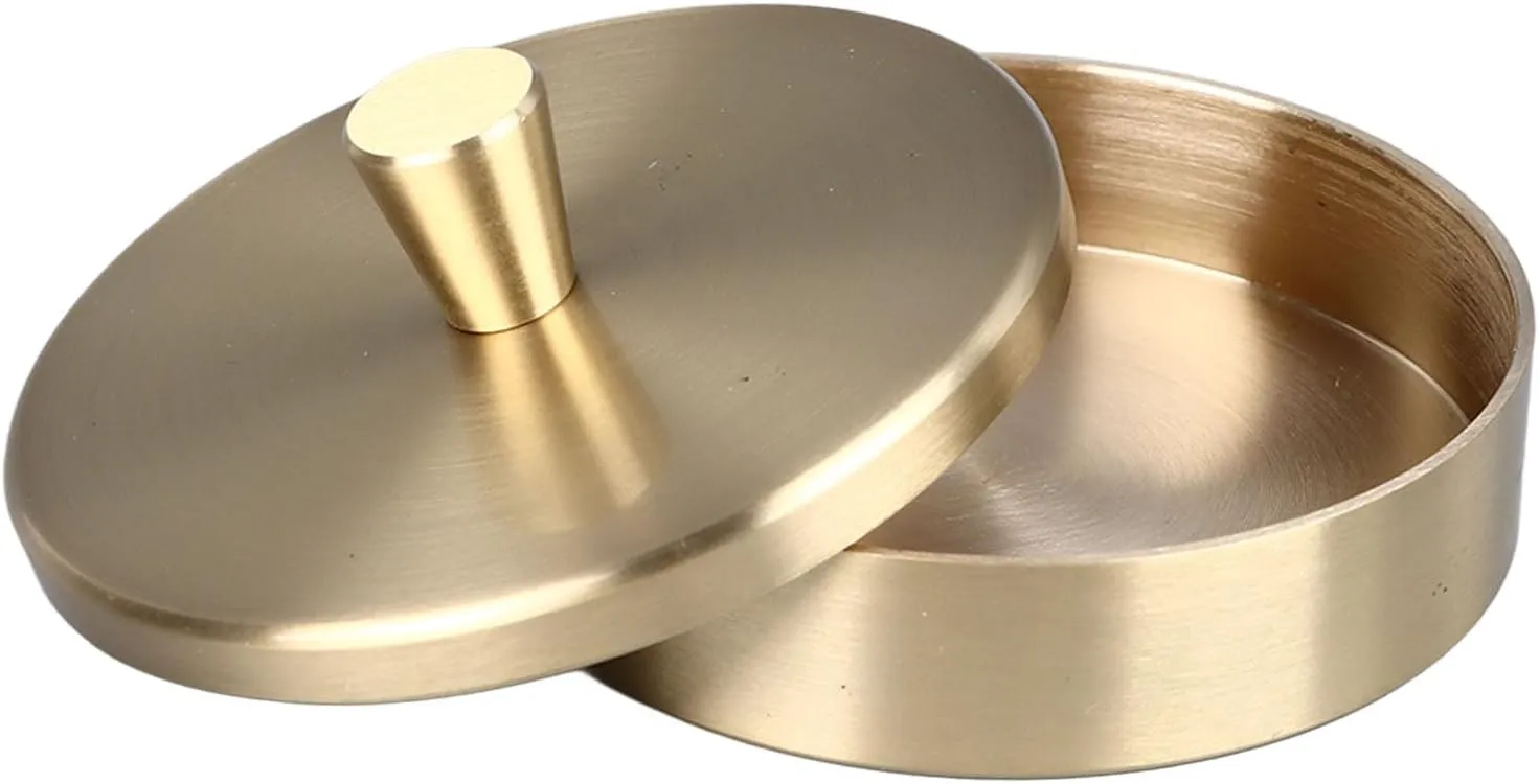 Watch Oiler Dish, Watch Cleaning Oil Cylinder Repair Tool Metal Strong Sealing Copper Watch Oil Cleaning Pot Jar for Watches and Pocket Watches