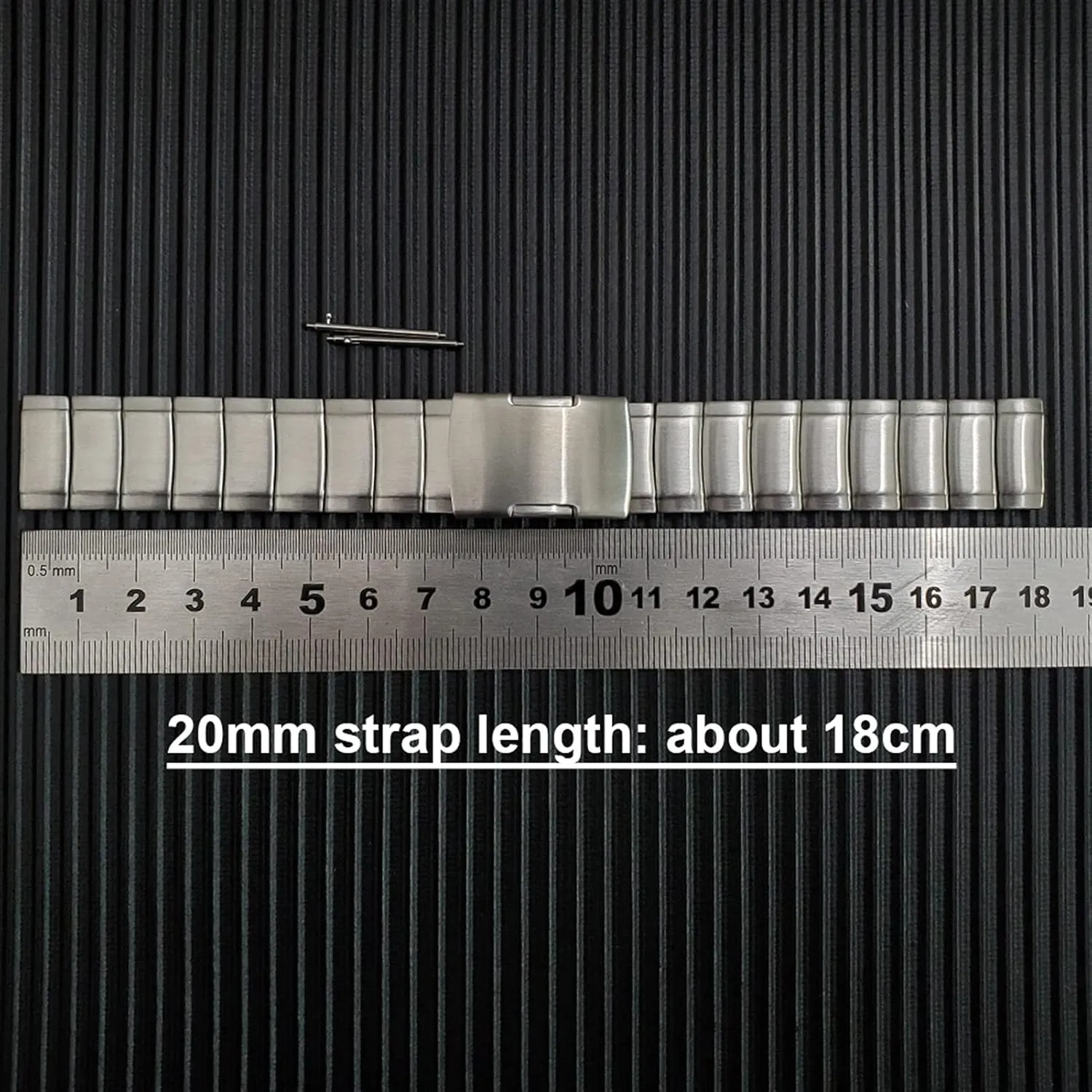Watch Strap Metal Stainless Steel Watch Band Polished 20Mm 22Mm Quick Release Metal Watch Band Black, Silver /20Mm/Silver