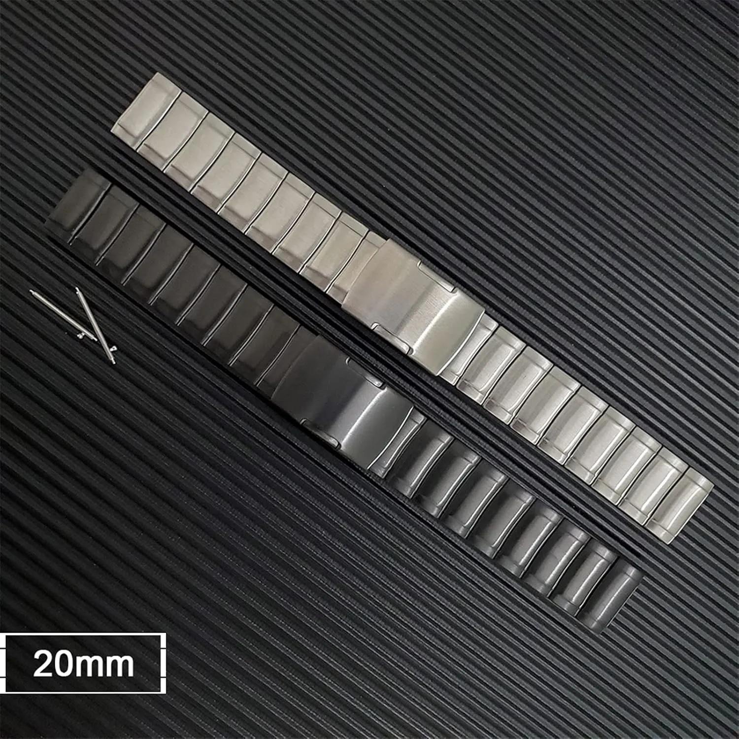 Watch Strap Metal Stainless Steel Watch Band Polished 20Mm 22Mm Quick Release Metal Watch Band Black, Silver /20Mm/Silver