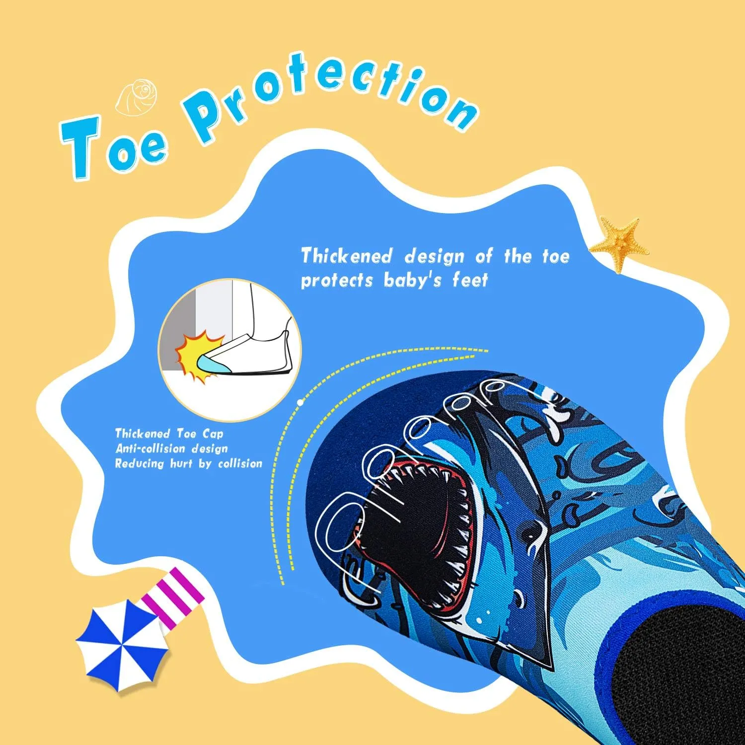 WateLves Kids Water Shoes Toddler Girls Boys Barefoot Non-Slip Quick Dry Aqua Socks for Beach Swim Walking