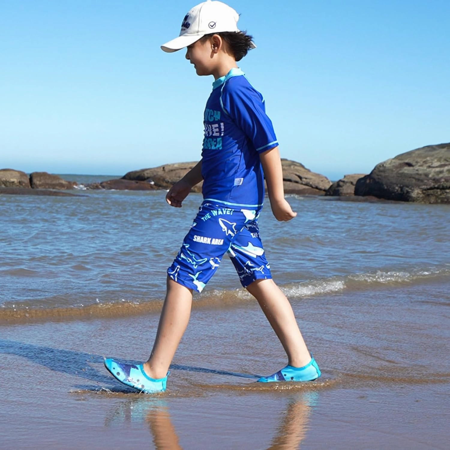WateLves Kids Water Shoes Toddler Girls Boys Barefoot Non-Slip Quick Dry Aqua Socks for Beach Swim Walking