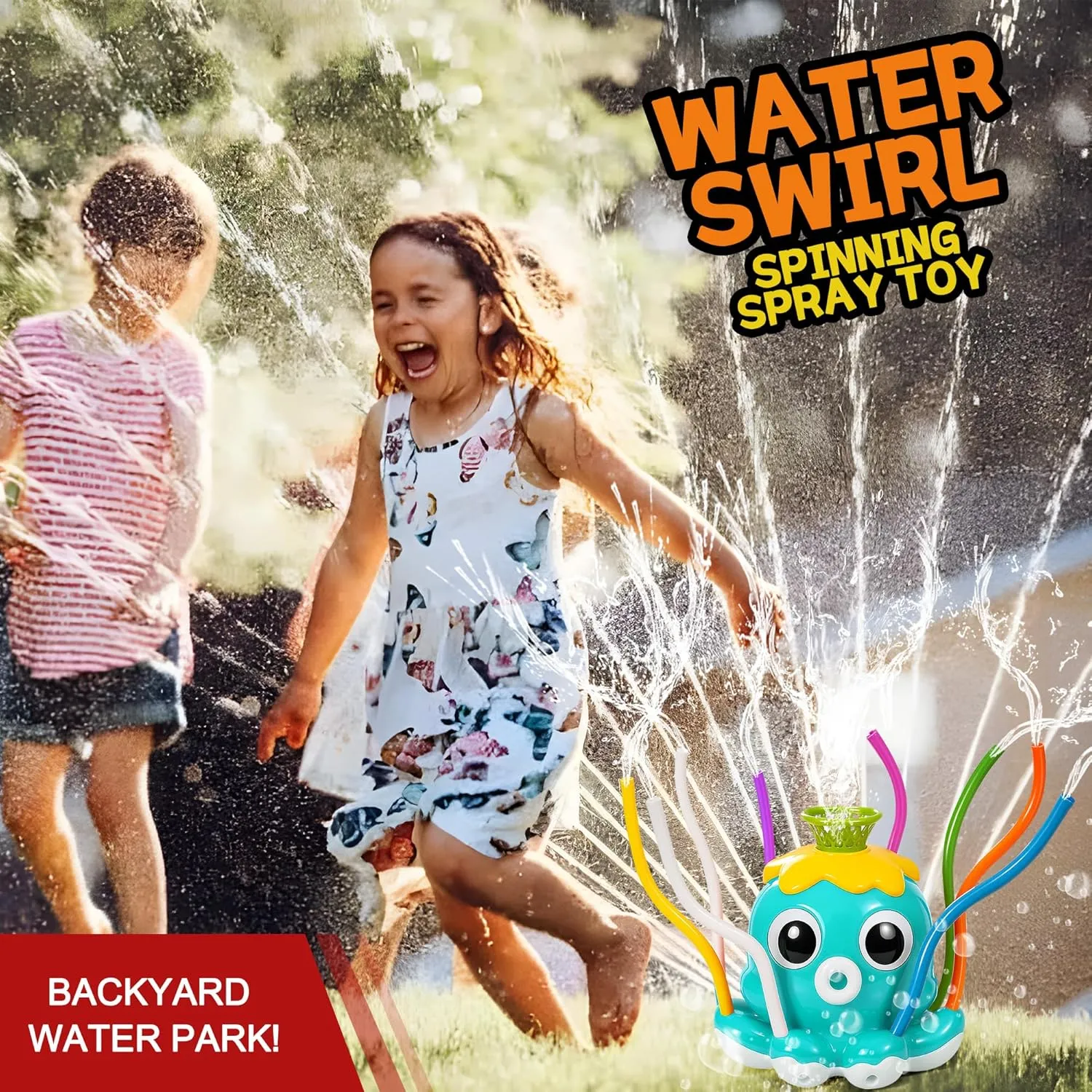 Water Sprinkler Baseball Toy for Kids Outdoor Play Toys – Backyard Summer Splash Game for Boys and Girls, Connects to Garden Hose, Fun Lawn Activity for Yard, Beach, or Birthday Party