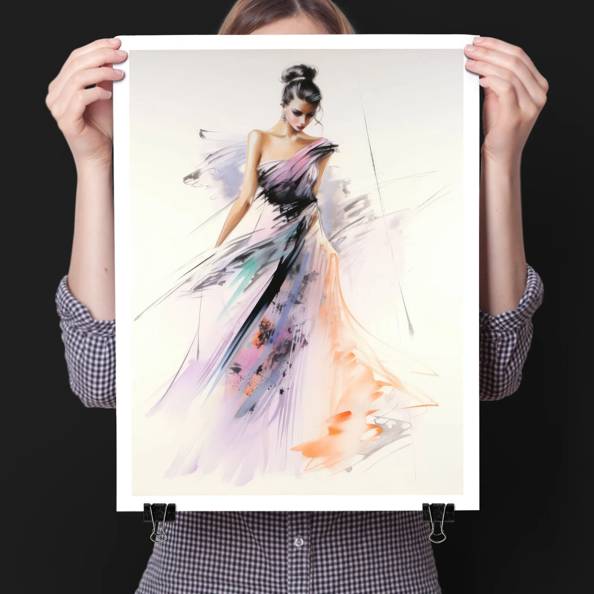 Watercolor Fashion Illustration - Ball Gown