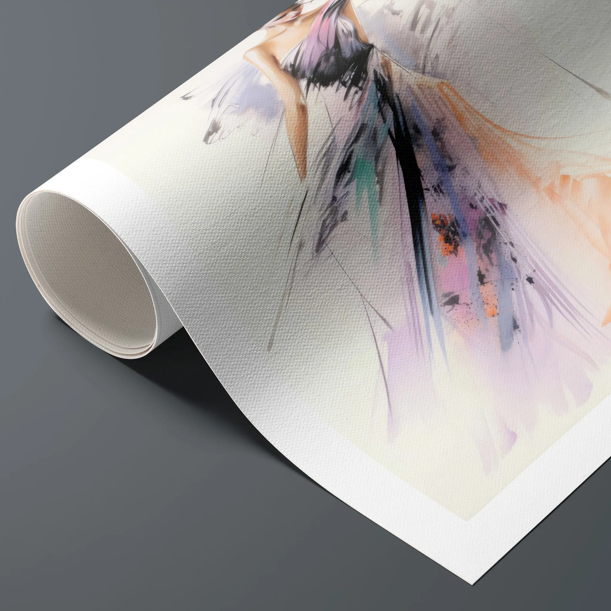 Watercolor Fashion Illustration - Ball Gown