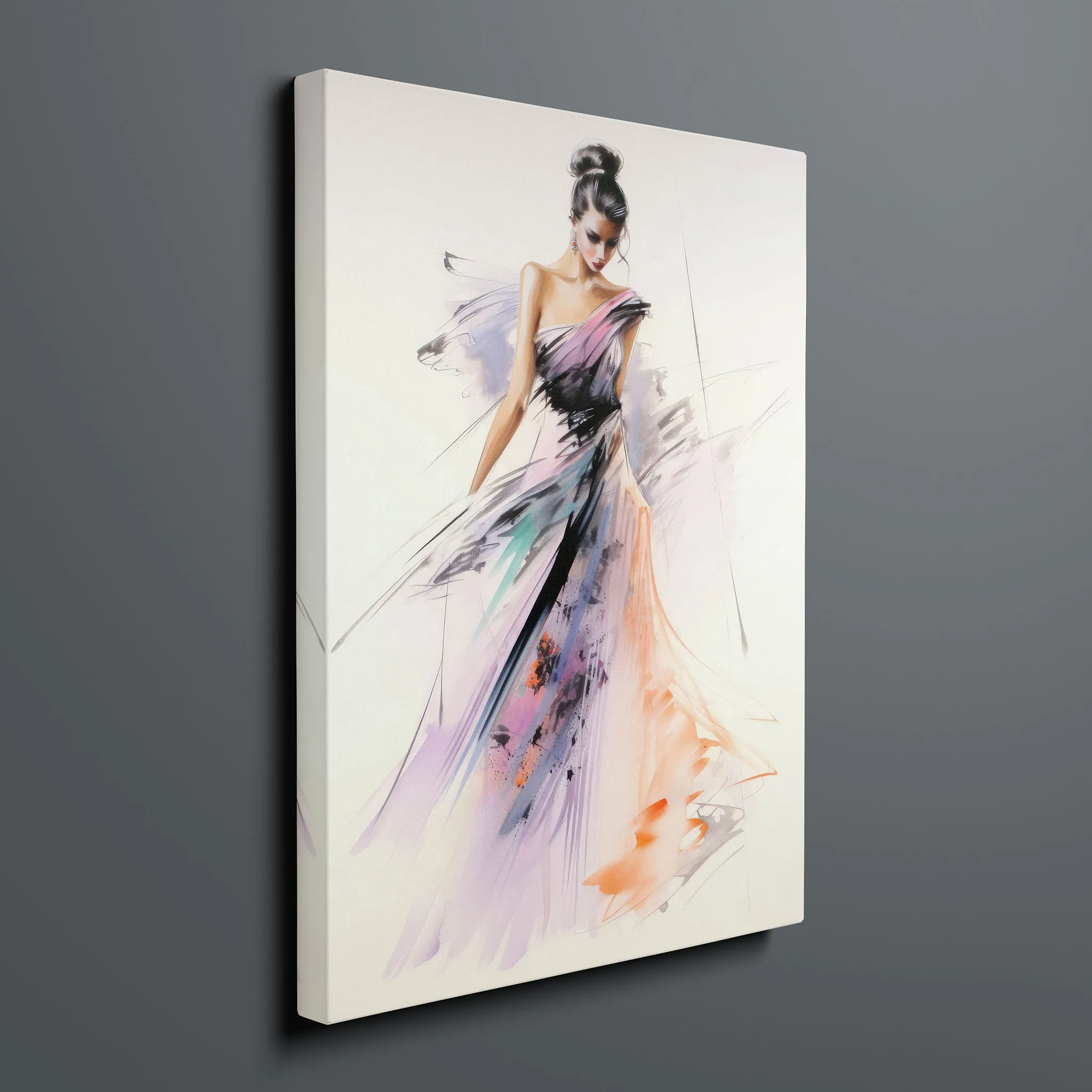 Watercolor Fashion Illustration - Ball Gown