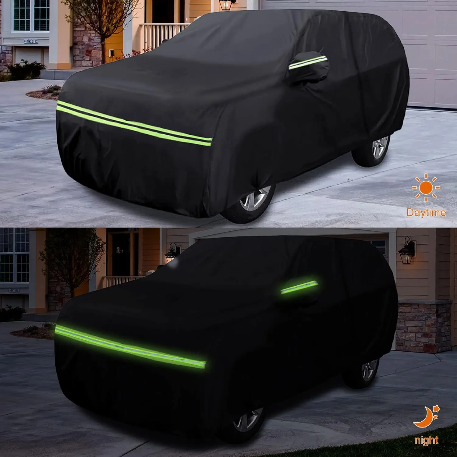 Waterproof Car Cover Replace for 1998-2021 Honda HR-V, 6 Layers with Cotton Liner All Weather Custom-fit Car Cover with Zipper Door & Windproof Bands for Snow Rain Dust Hail Protection (HR-V)