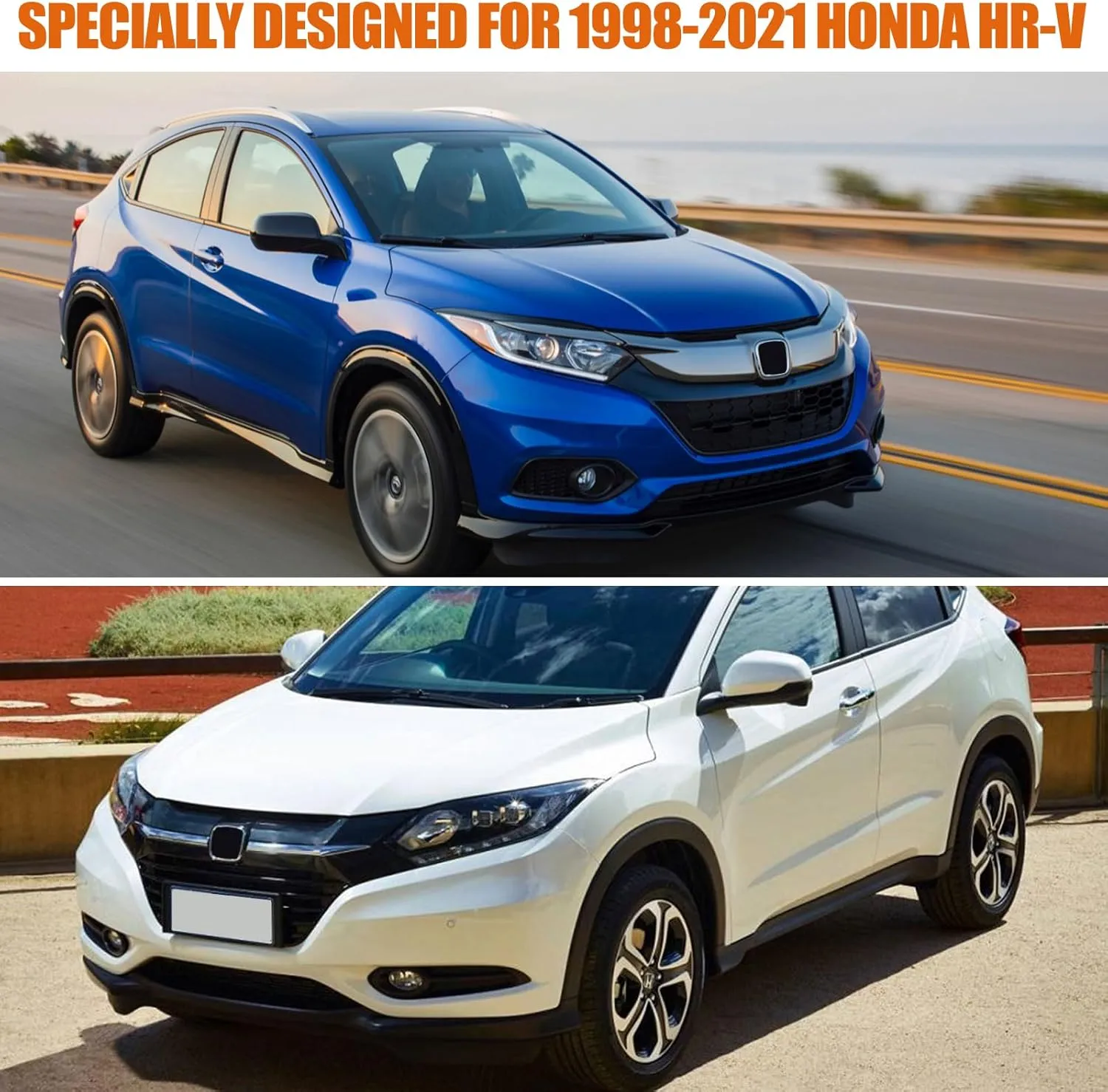 Waterproof Car Cover Replace for 1998-2021 Honda HR-V, 6 Layers with Cotton Liner All Weather Custom-fit Car Cover with Zipper Door & Windproof Bands for Snow Rain Dust Hail Protection (HR-V)