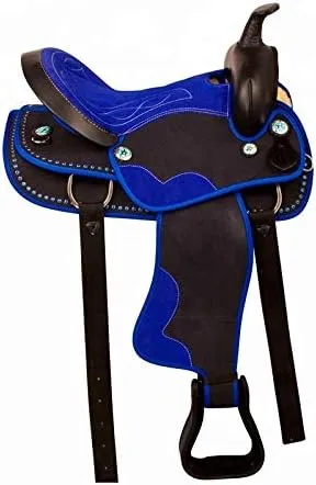 Western Barrel Racing Handmade Synthetic Cordura Horse Saddle Lightweight Trail Tack Equestrian Get Matching Headstall, Breastplate & REINS Size 10"-18" inches Seat Available, FRI29