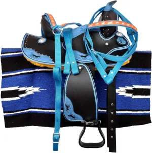 Western Synthetic Horse Saddle Lightweight Barrel Racing Saddle Trail Equestrian Horse Saddle Size 14 to 18 Inches Seat Model No. 11