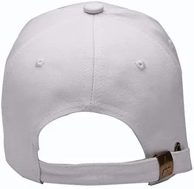 Westion Logo Embroidered White Color Adjustable Baseball Caps for Men and Women Hat Travel Cap Car Racing Motor Hat