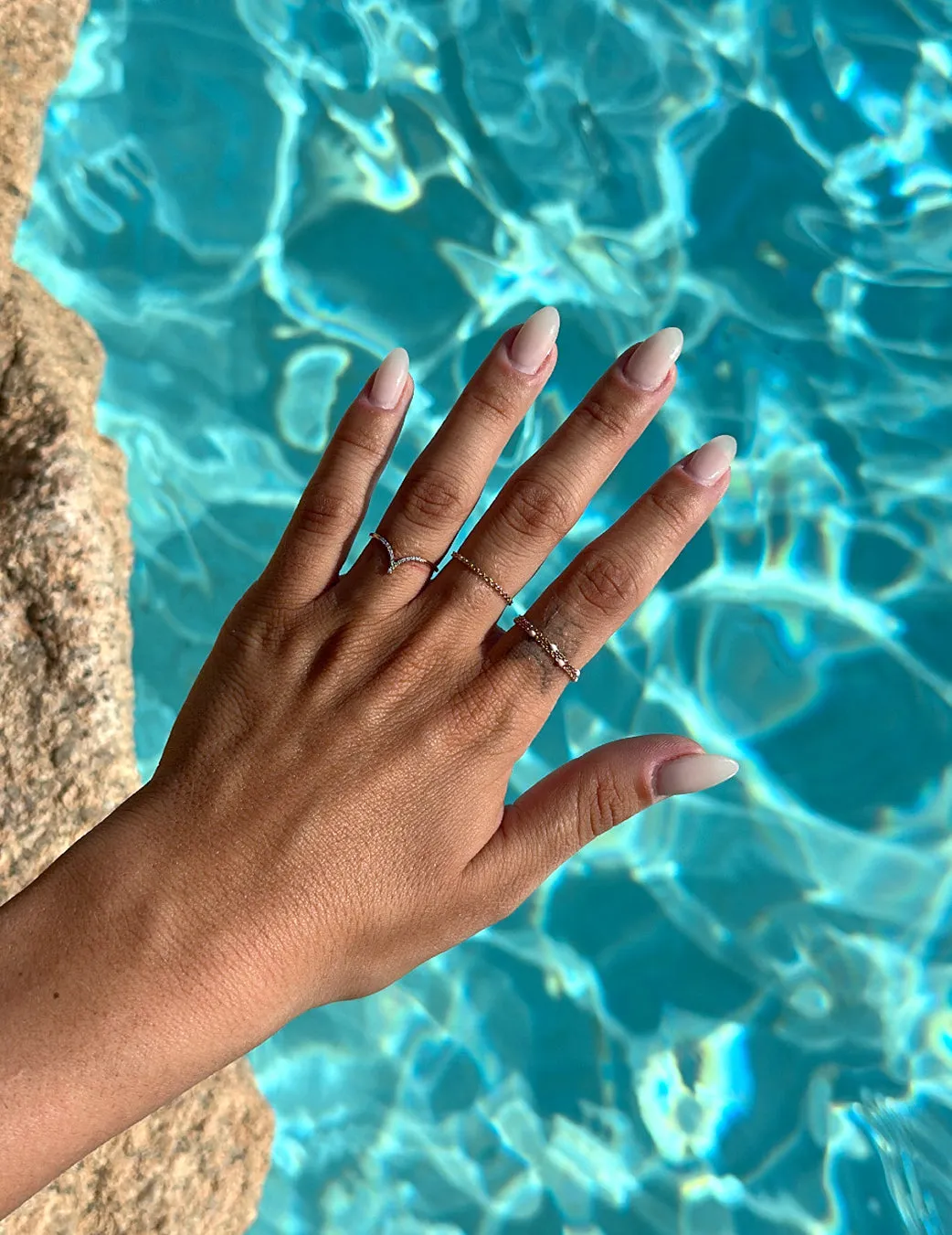 White Dots Ring