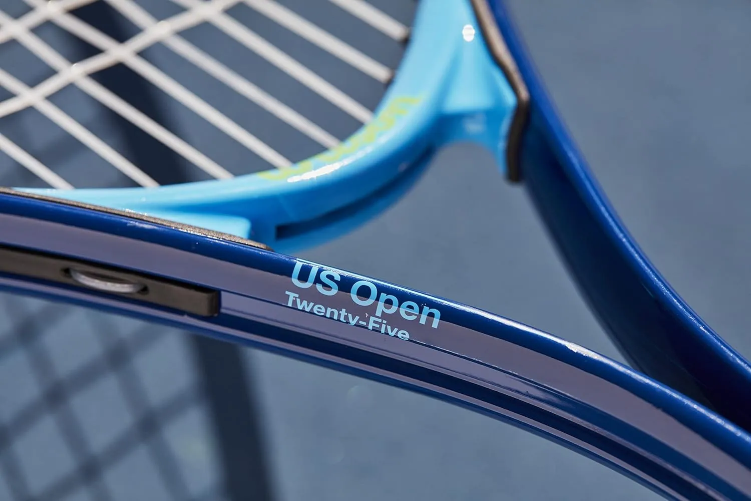 Wilson US Open Jr Tennis Racket, for Kids, Aluminium, Blue/Green, 21