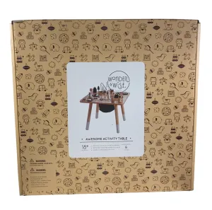 Wonder and Wise Awesome Activity Table, White/Natural