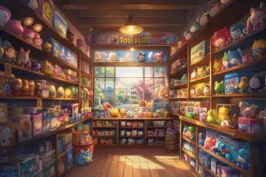 Wooden Jigsaw Puzzle 1000 Piece The Fantasy Toy Shop Anime Wooden Jigsaw Puzzles Challenging Educational Interactive Toys for Family Creative Gift Thick Sturdy Hard Challenging Difficult