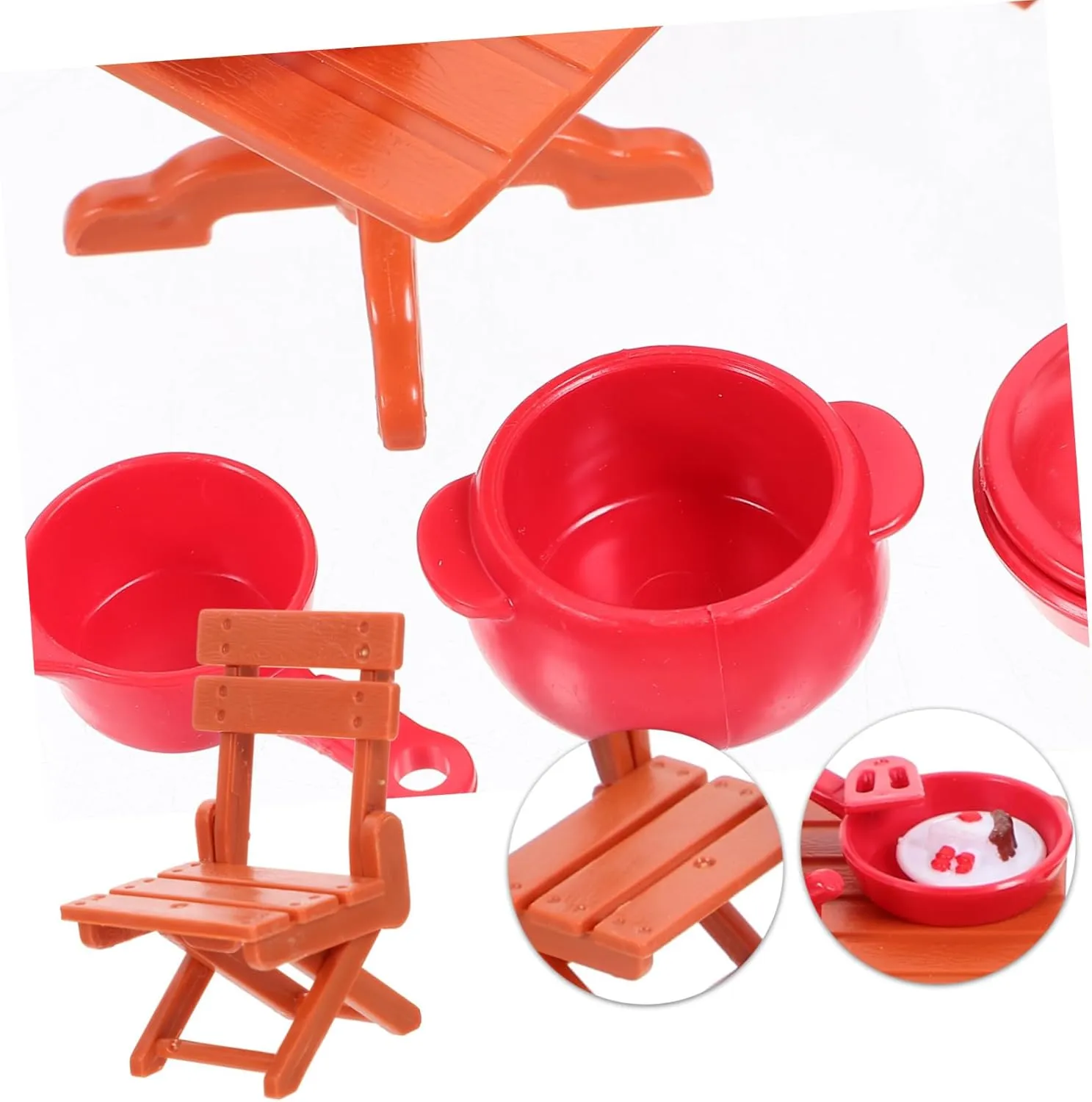 Yardwe 5 Sets Miniature Cooking Scene Props for Dollhouse Decor Mini Kitchen Tool Set