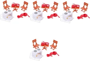 Yardwe 5 Sets Miniature Cooking Scene Props for Dollhouse Decor Mini Kitchen Tool Set